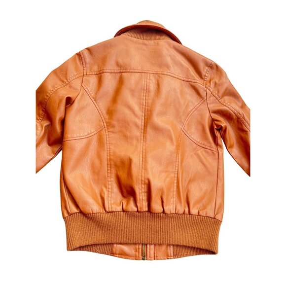 Beverly Hills Polo Club Women Medium Leather Jacket With Zip & Button Closure - Picture 2 of 9